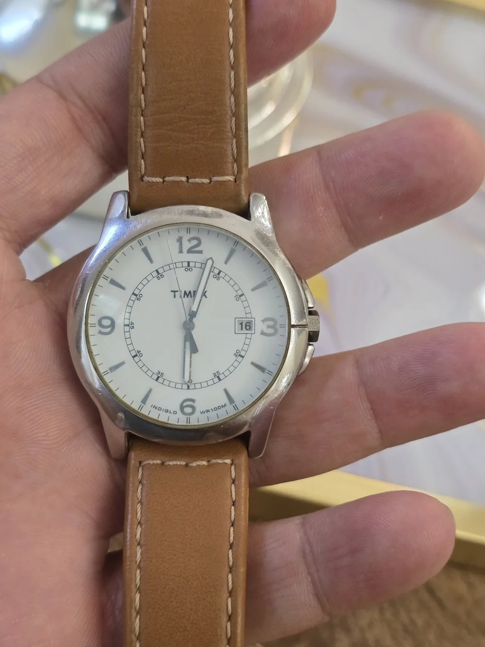 Timex Men's Brown Leather Strap Watch - Classic Field Style